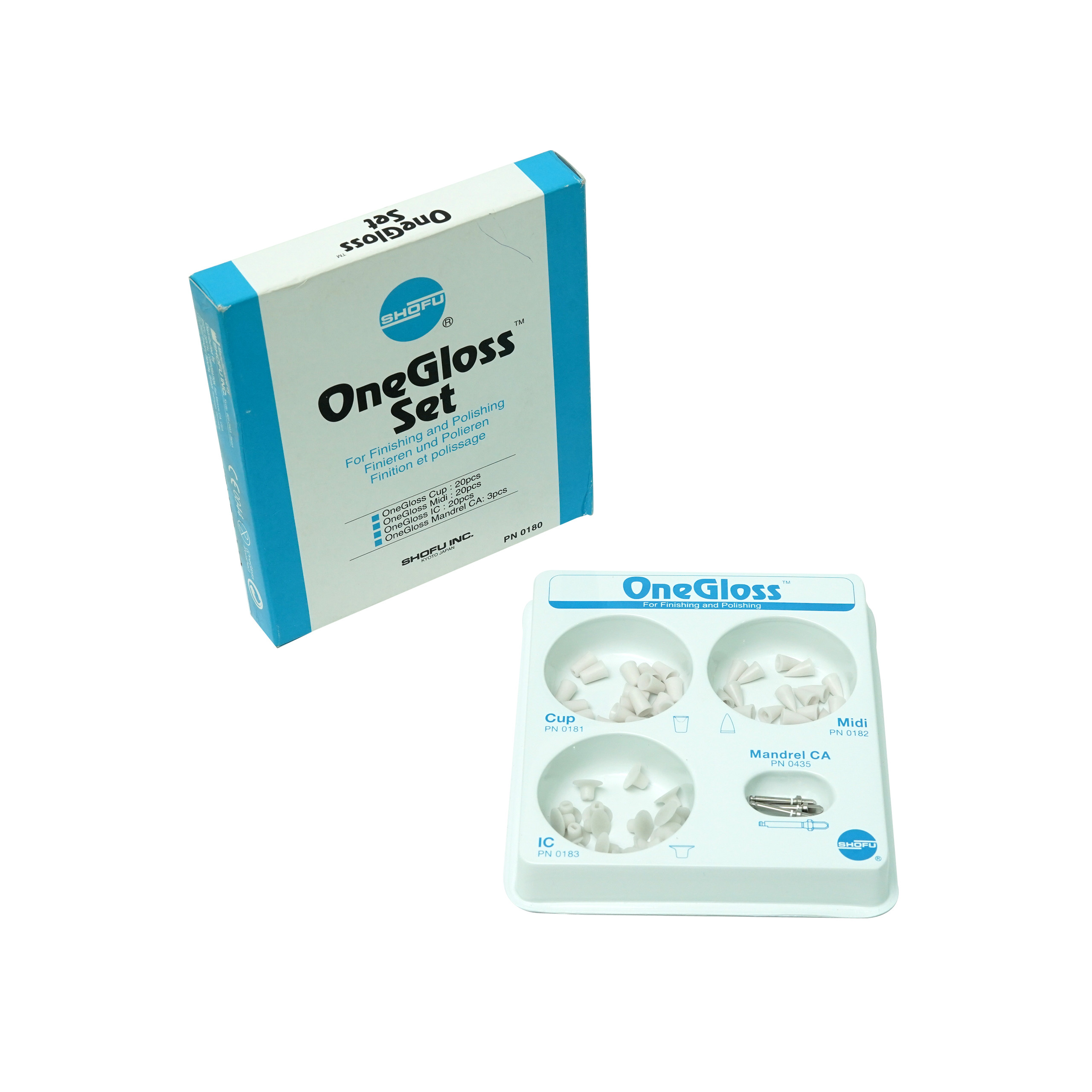 Shofu OneGloss Set CA (60pc + 3 Mandrel)